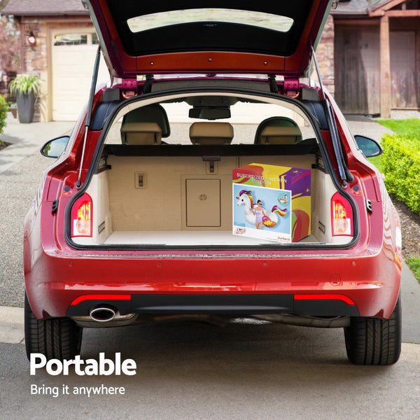 Bestway Unicorn Float Rider Inflatable Ride On Floating Pool Lounger 224x156CM Awezingly