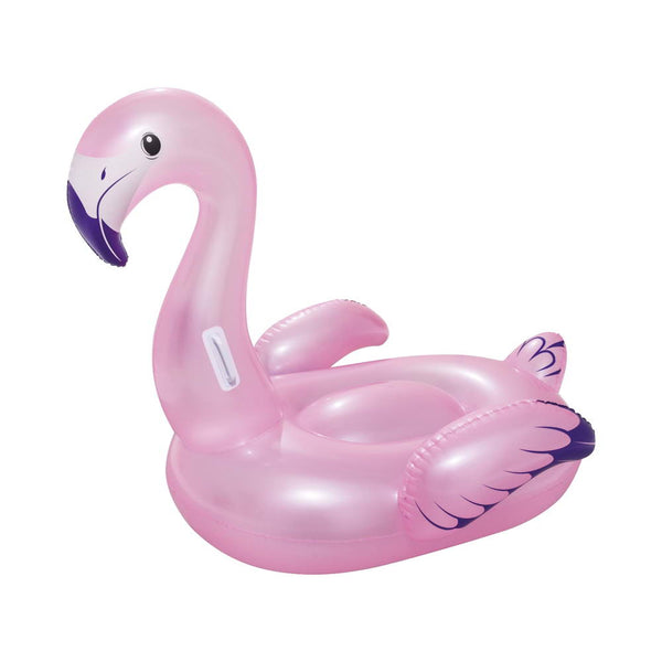 Bestway Kids Flamingo Rider Ride On Float Floating Seat Pool Lounger 1.27Mx1.27M Awezingly