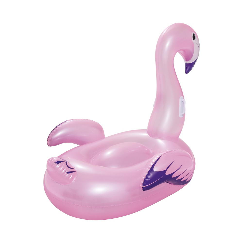 Bestway Kids Flamingo Rider Ride On Float Floating Seat Pool Lounger 1.27Mx1.27M Awezingly