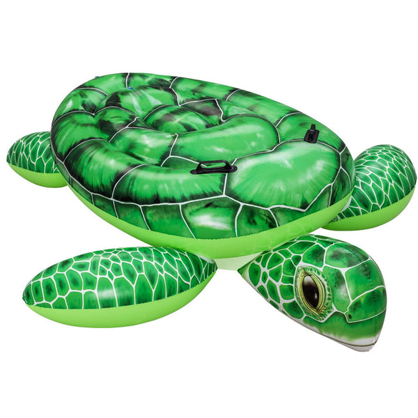 Bestway Float Turtle Rider Inflatable Ride On Floating Pool Lounger 153x140CM Awezingly