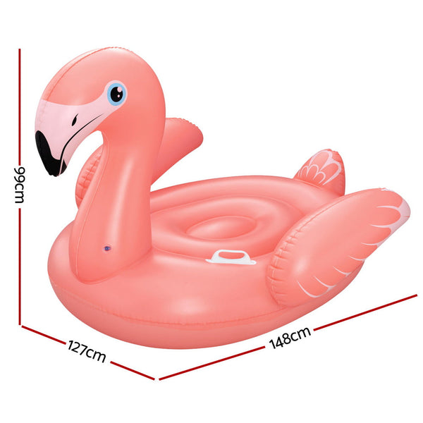 Bestway Flamingo Float Rider Inflatable Ride On Floating Pool Lounger 148x127CM Awezingly