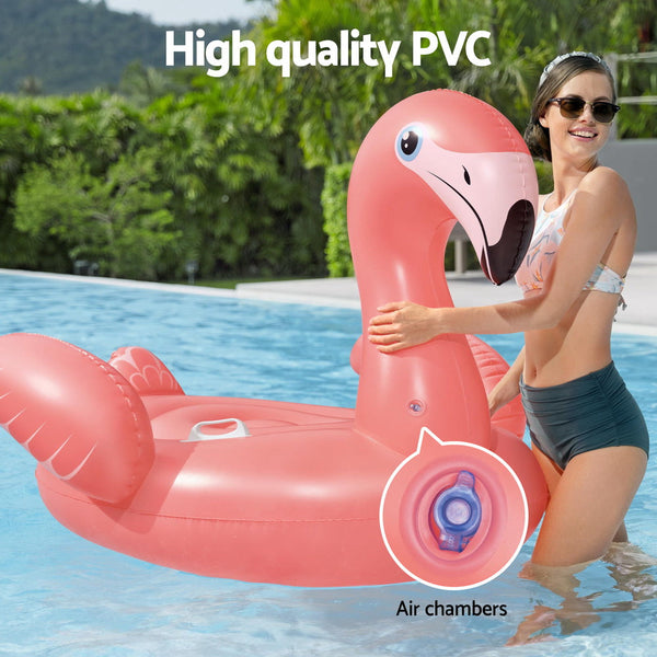 Bestway Flamingo Float Rider Inflatable Ride On Floating Pool Lounger 148x127CM Awezingly