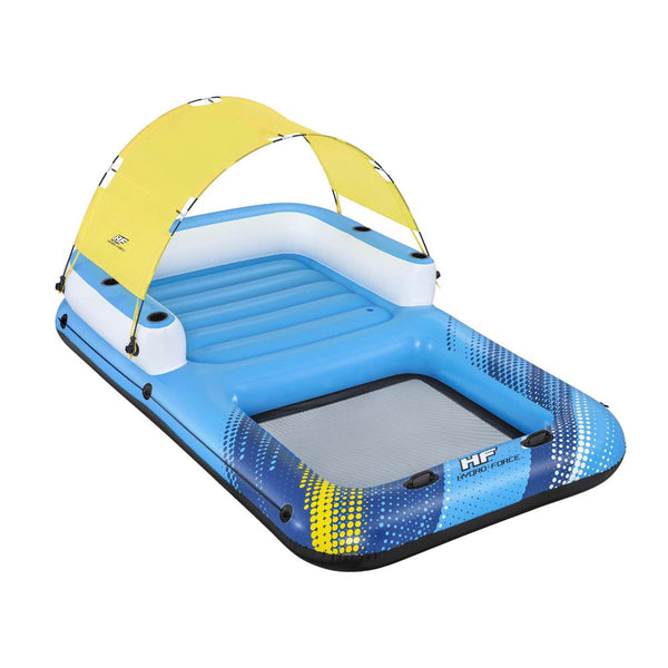 Bestway Inflatable Floating Island Float Lounger Sunshade Pool Bed 3.05Mx1.86M Bestway