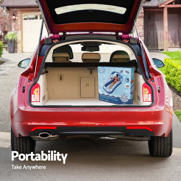 Bestway Inflatable Floating Float Lounger with Sunshade Canopy 1.98Mx1.12M Blue Bestway