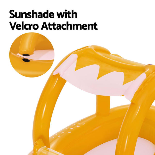 Bestway Kids Inflatable Fox Swim Float Floating Seat Canopy Pool Toys 94x66CM Bestway