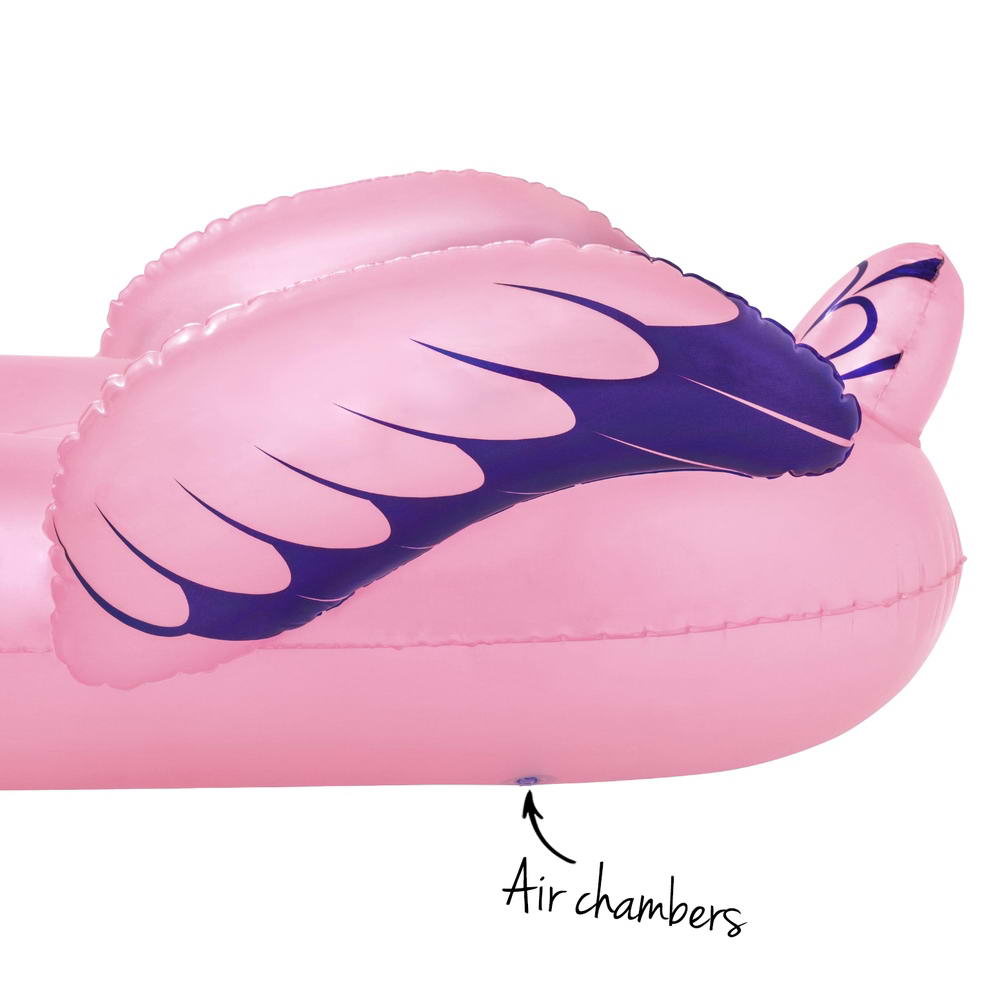 Bestway Flamingo Rider Ride On Float Floating Seat Pool Lounger 1.43Mx1.53M Bestway