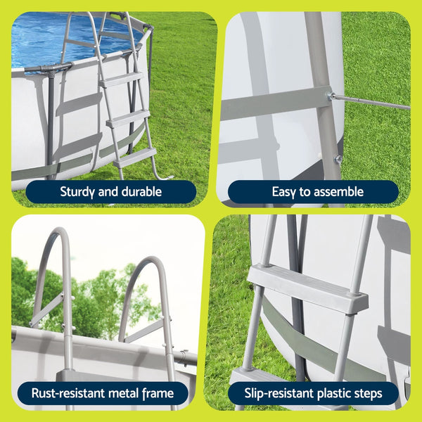 Bestway Above Ground Pool Ladder with Removable Steps Awezingly