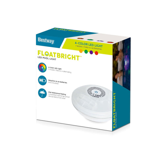 Bestway Pool Float Lamp LED Lights 7 Modes Multi Color Lamps For Pools Awezingly
