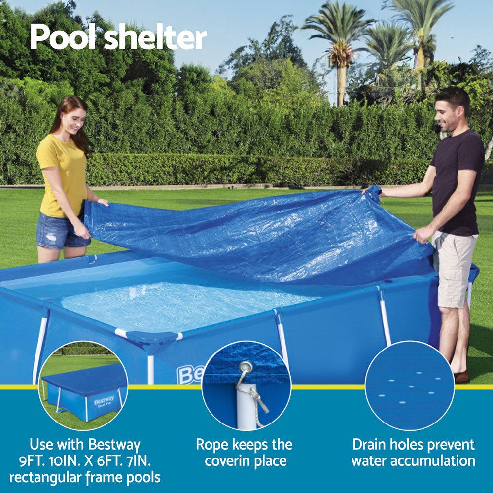 Bestway Pool Cover 58106 Fits 3x2.01m Above Ground Swimming Pool PE Blanket Bestway