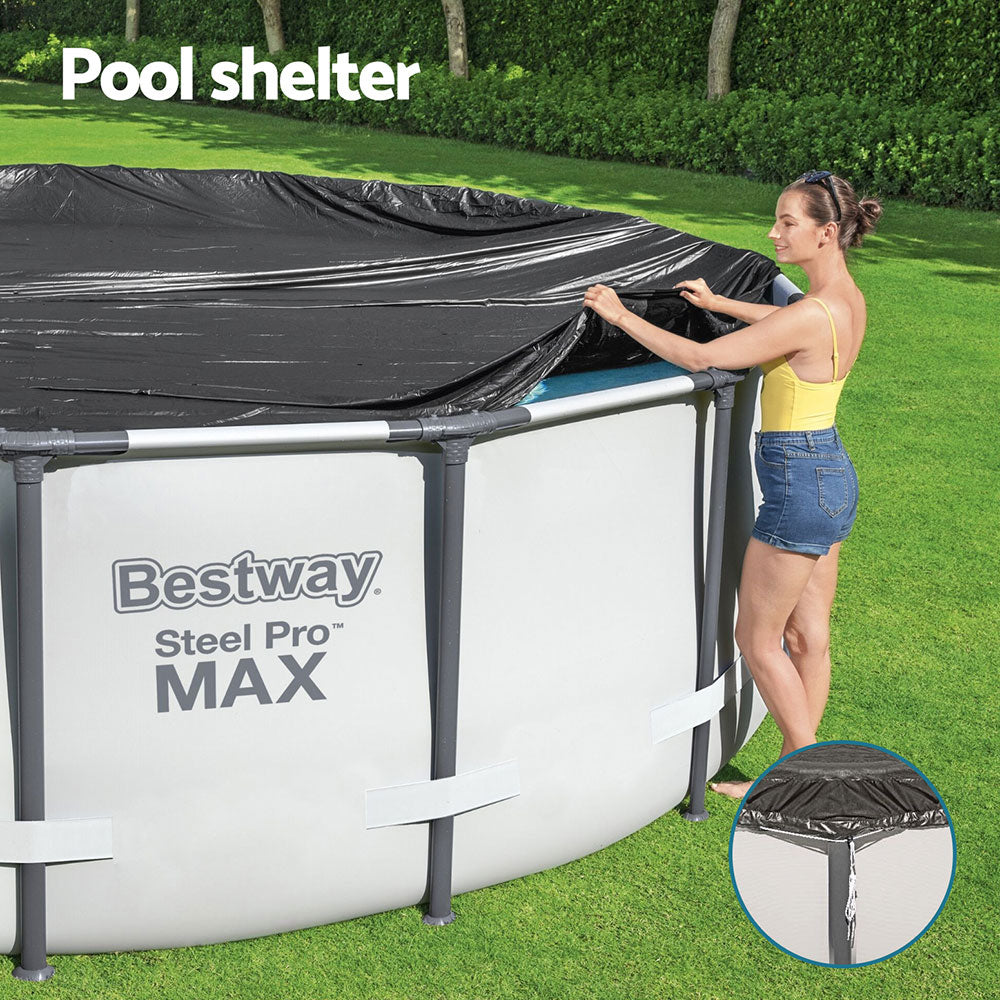 Bestway Pool Cover Fits 3.05m Round Above Ground Swimming Pool PVC Blanket Bestway
