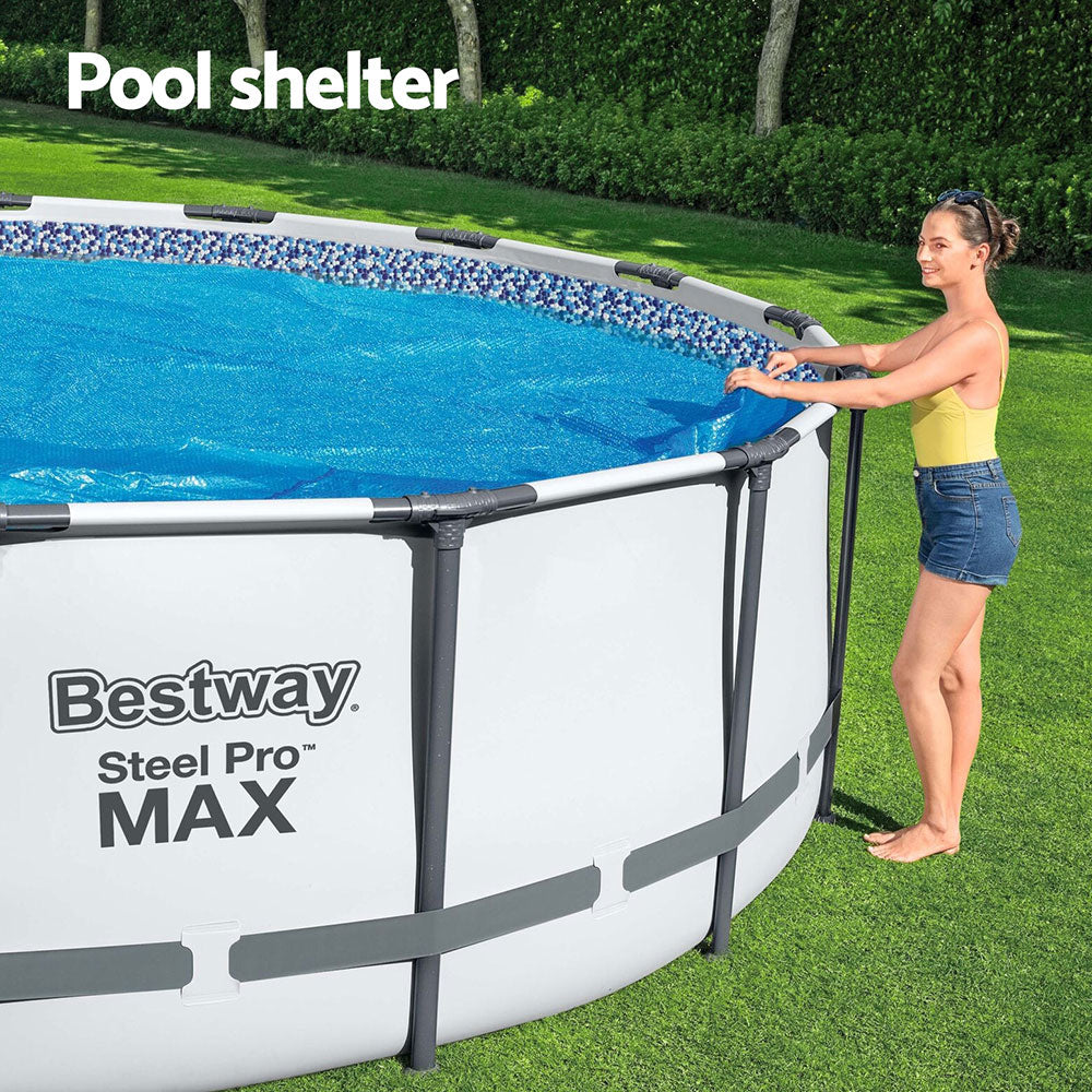 Bestway Pool Cover Solar Fits 4.17m Round Above Ground Swimming Pool Blanket Bestway