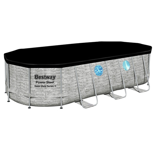 Bestway Swimming Pool 549x274x122cm Steel Frame Above Ground Pools Filter Pump Ladder 13430L Bestway