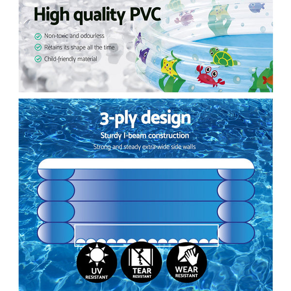 Bestway Swimming Pool Above Ground Play Kids Pools Inflatable Round Family Pool Awezingly