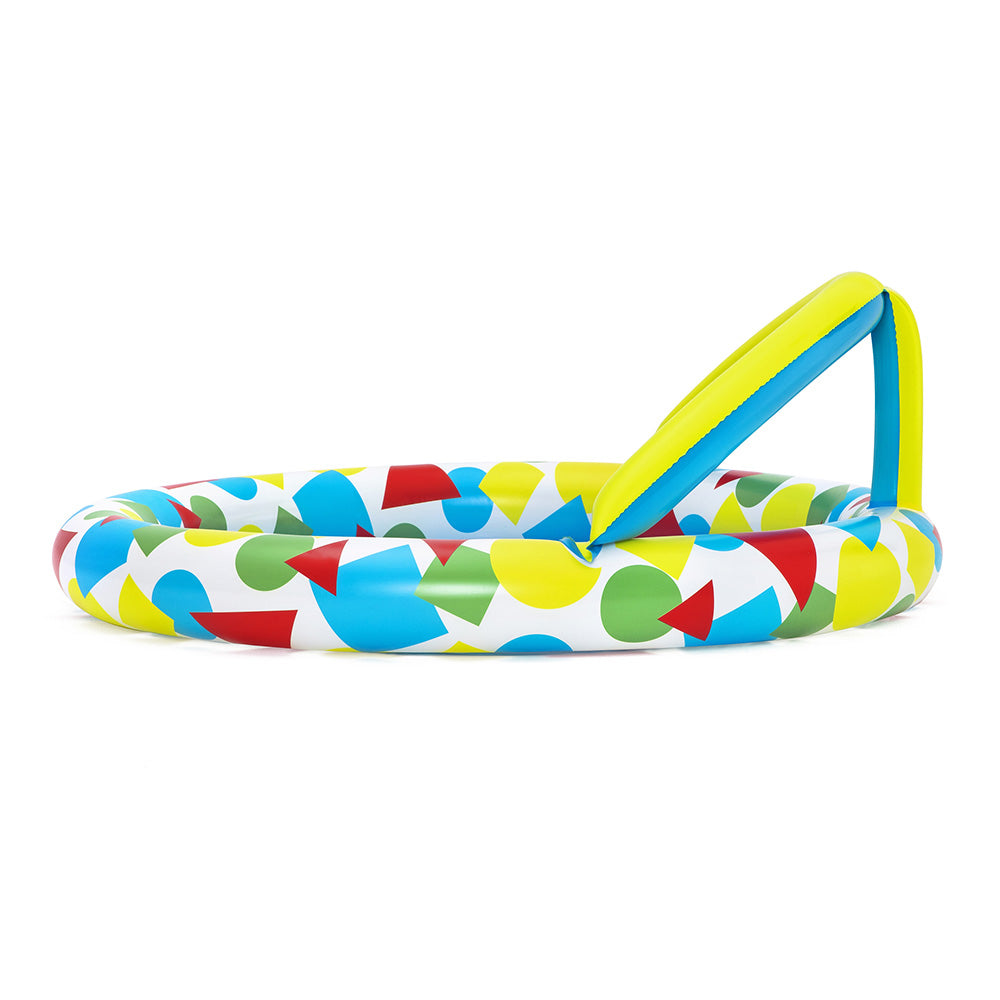 Bestway Kids Pool 120x117x46cm Inflatable Play Swimming Pools w/ Canopy 45L Awezingly