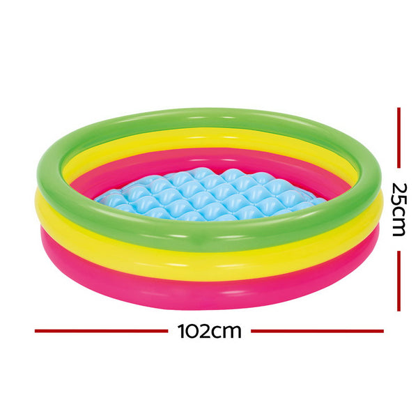 Bestway Kids Inflatable Pool Above Ground Round Splash Pool 102x102x25cm Bestway