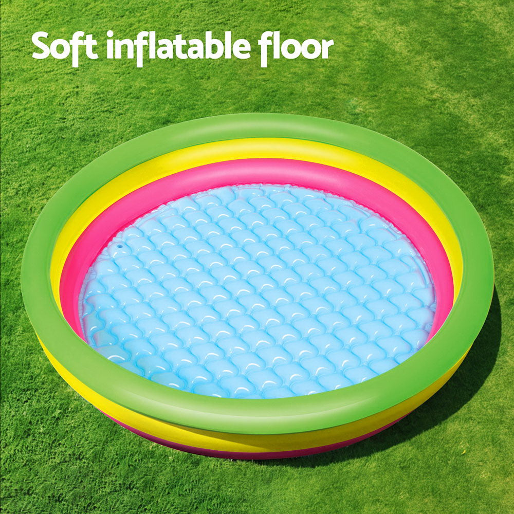 Bestway Kids Inflatable Pool Above Ground Round Splash Pool 102x102x25cm Bestway