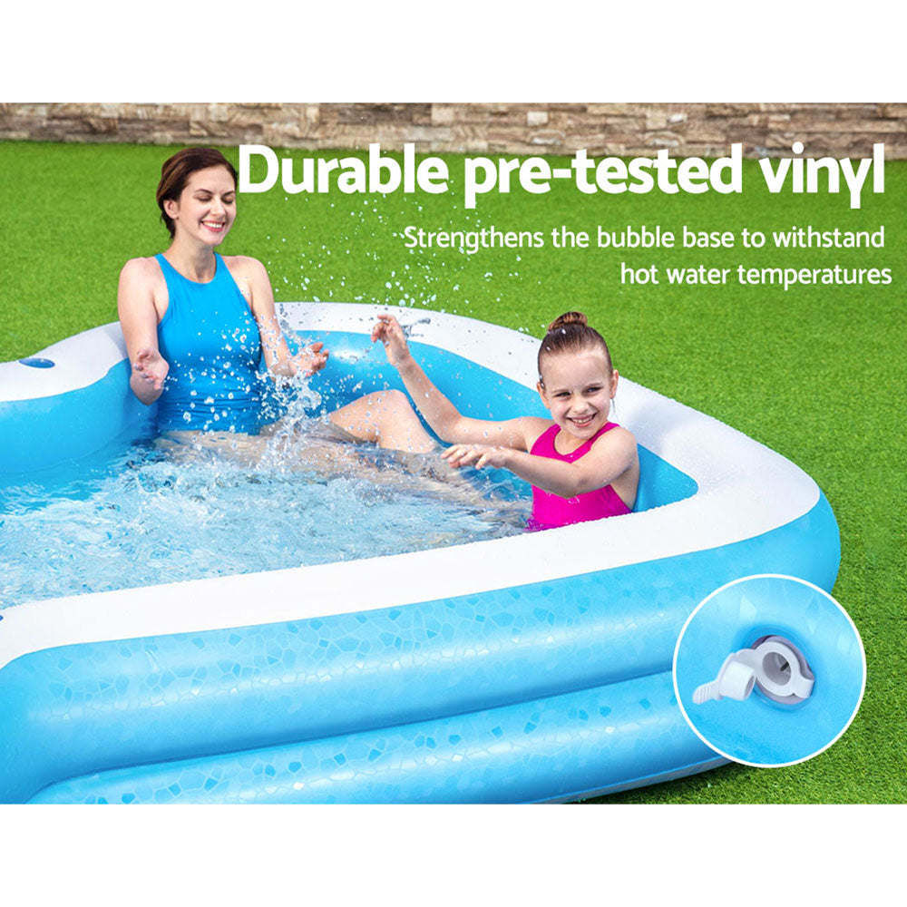 Bestway Kids Pool 305x274x46cm Inflatable Above Ground Swimming Pools 1207L Awezingly