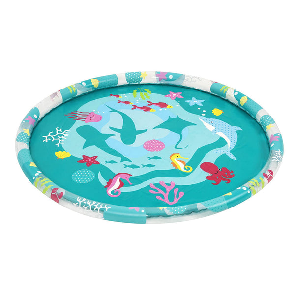 Bestway Kids Inflatable Pad Round Splash Pool Sprinkler Spray Toys Marine 165cm Bestway