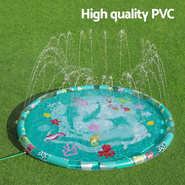 Bestway Kids Inflatable Pad Round Splash Pool Sprinkler Spray Toys Marine 165cm Bestway