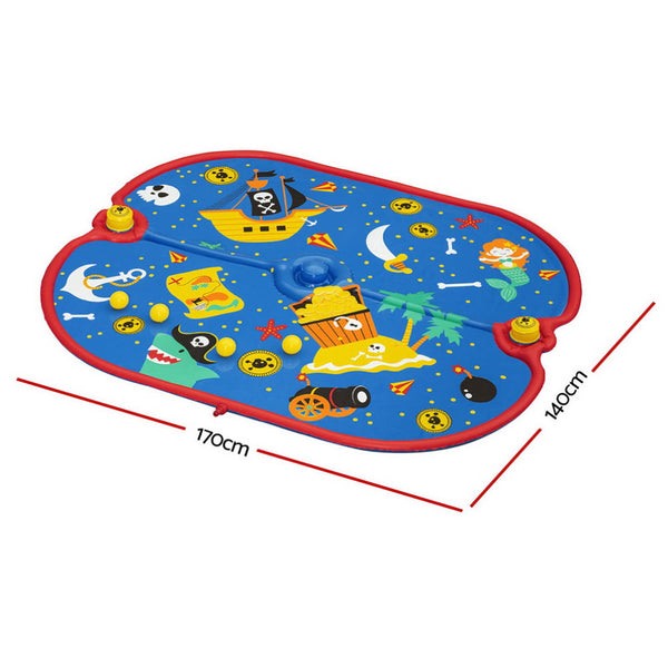 Bestway Kids Splash Pad Pool Sprinkler Spray Play Mat Water Fun Toys 170cm x140cm Awezingly