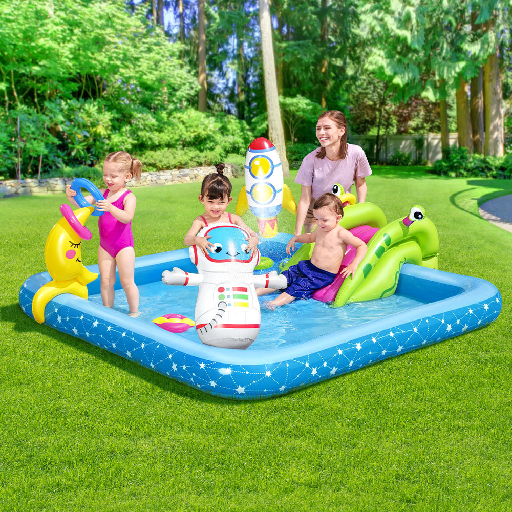 Bestway Kids Pool 228x206x84cm Inflatable Above Ground Swimming Play Pools 308L Awezingly