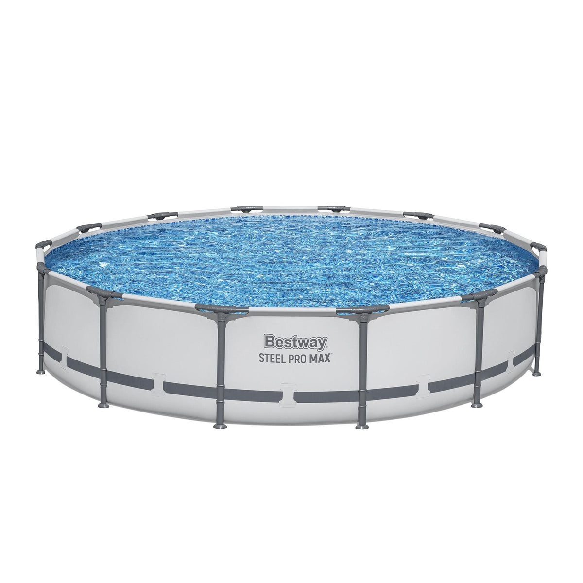 Bestway 427CM Swimming Pools Steel Above Ground Round Backyard Pool Set White Awezingly