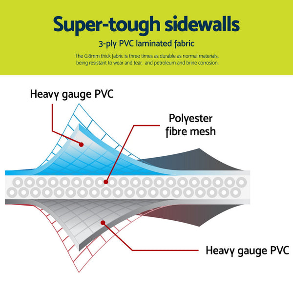 Bestway Swimming Pool 412x201x122cm Steel Frame Pool Set w/Pump Ladder Awezingly