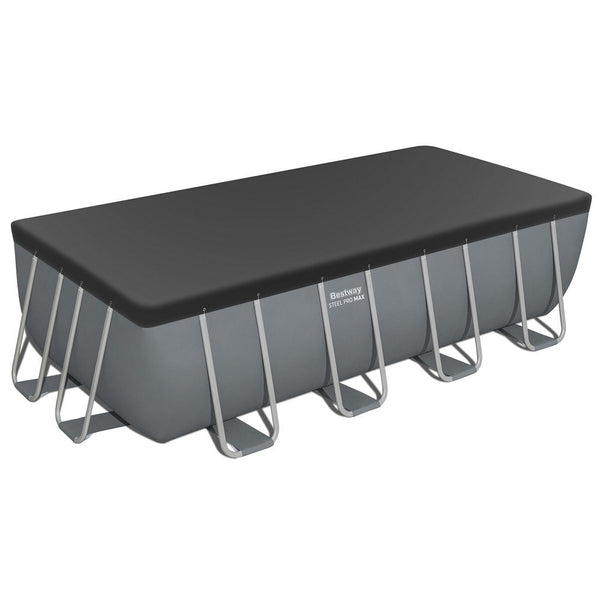 Bestway Swimming Pool Steel Frame Pool Set w/ Filter Pump Ladder Cover 488x244cm Awezingly