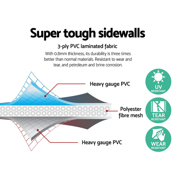 Bestway Swimming Pool 404x201x100cm Steel Frame Above Ground Pools Filter Pump Ladder 6478L Awezingly
