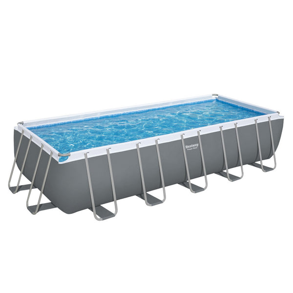 Bestway Swimming Pool 640x274x132cm Steel Frame Above Ground Pools Filter Pump Ladder 19281L Awezingly
