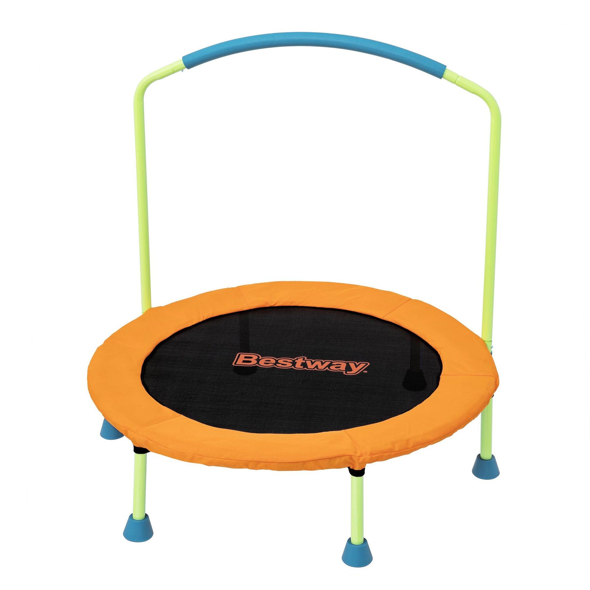 Bestway 36inch Kids Trampoline Foldable Rebounder Fitness for Ages 3+ Orange Awezingly