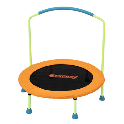 Bestway 36inch Kids Trampoline Foldable Rebounder Fitness for Ages 3+ Orange