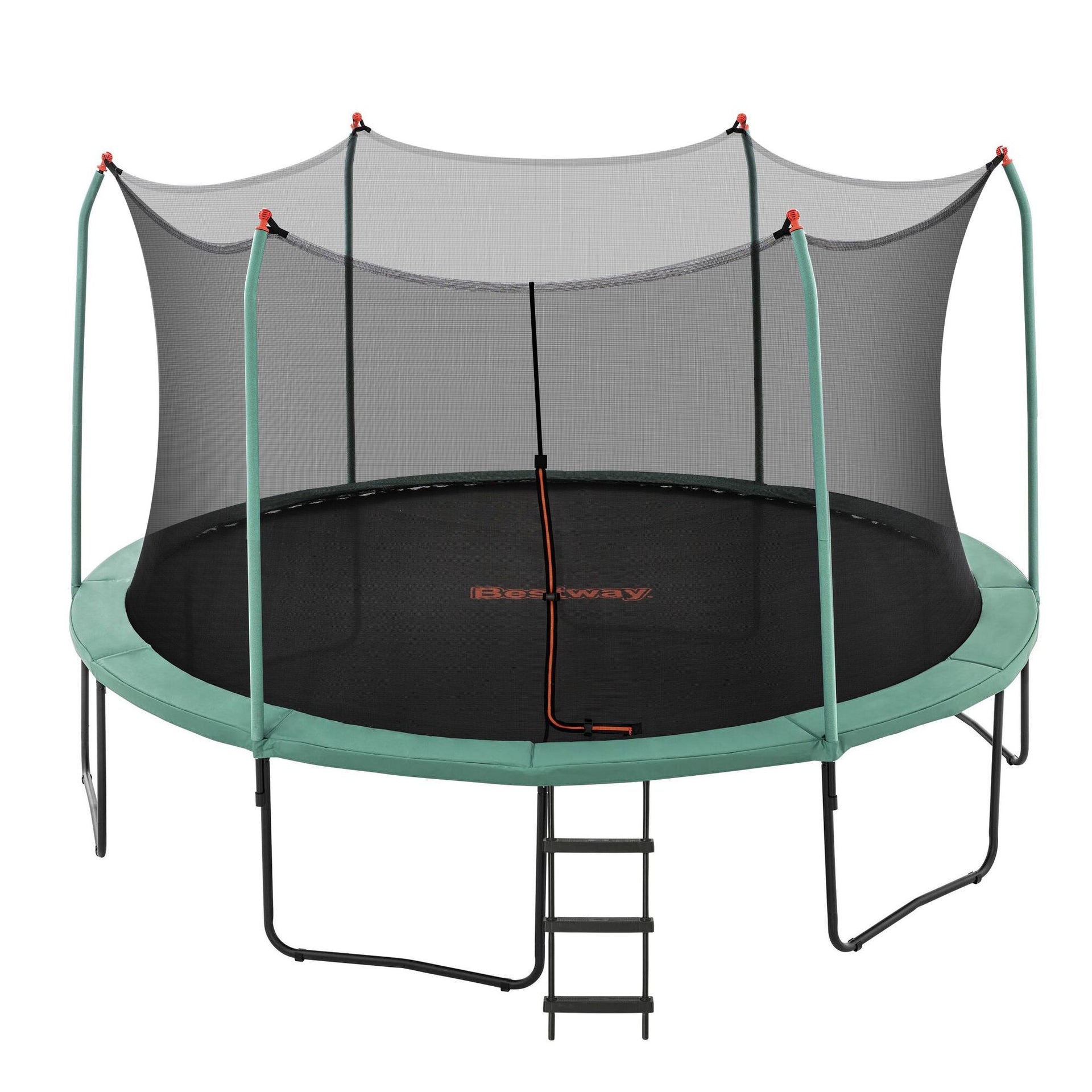 Bestway 14ft Trampoline Kids Rebounder Safety Net Enclosure Outdoor Fitness 4.27m for Ages 6+ Awezingly