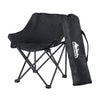 Weisshorn Folding Camping Moon Chair Portable Seat Weight Capacity 120KG Black