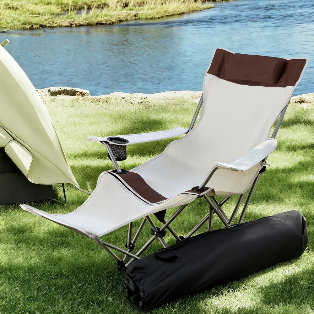 Weisshorn Camping Chair Reclining Adjustable Portable Outdoor Folding Lightweight Awezingly