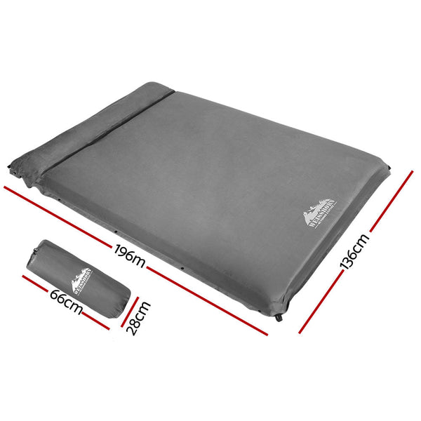 Weisshorn Double Size Self Inflating Mattress - Grey Weisshorn