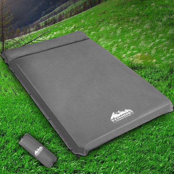 Weisshorn Double Size Self Inflating Mattress - Grey Weisshorn
