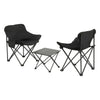Weisshorn 3pc Camping Table Chair Set Outdoor Folding Aluminium Portable Picnic