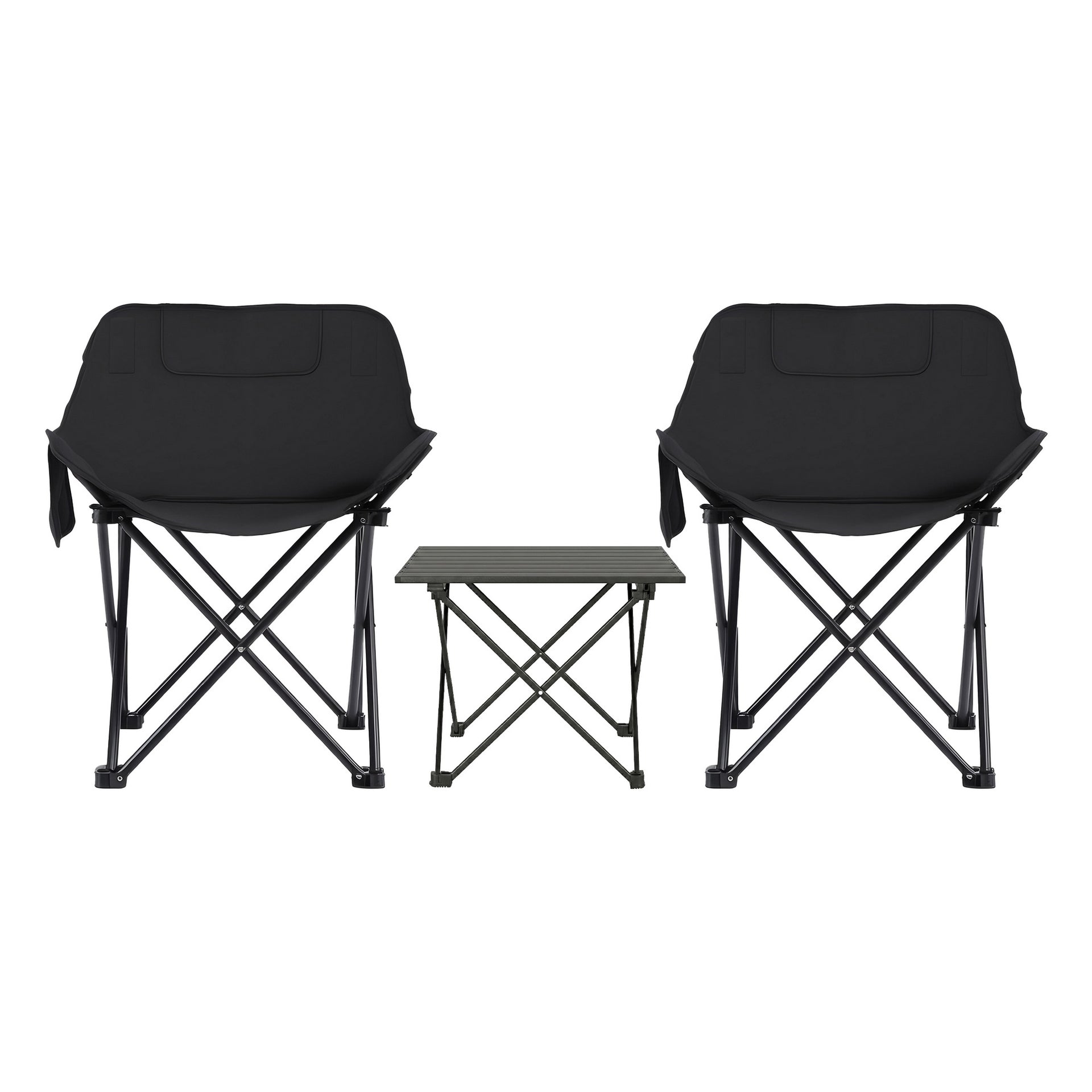 Weisshorn 3pc Camping Table Chair Set Outdoor Folding Aluminium Portable Picnic Awezingly