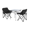 Weisshorn 3pc Camping Table Chair Set Outdoor Folding Aluminium Portable Picnic