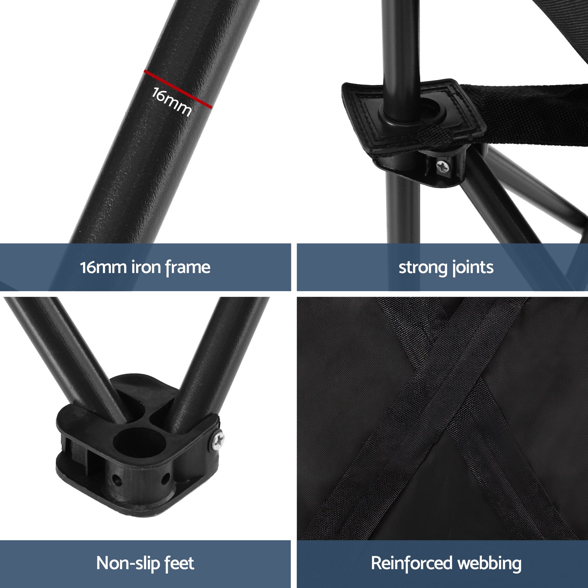 Weisshorn 3pc Camping Table Chair Set Outdoor Folding Aluminium Portable Picnic Awezingly