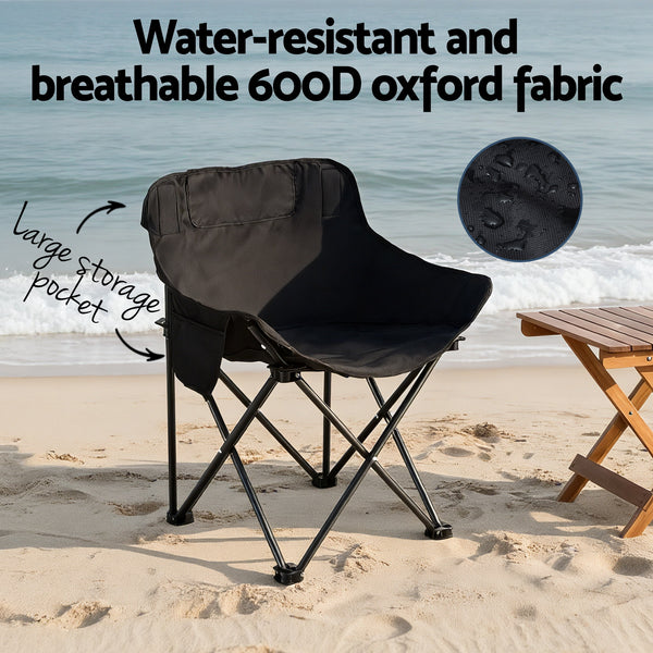 Weisshorn 3pc Camping Table Chair Set Outdoor Folding Aluminium Portable Picnic Awezingly