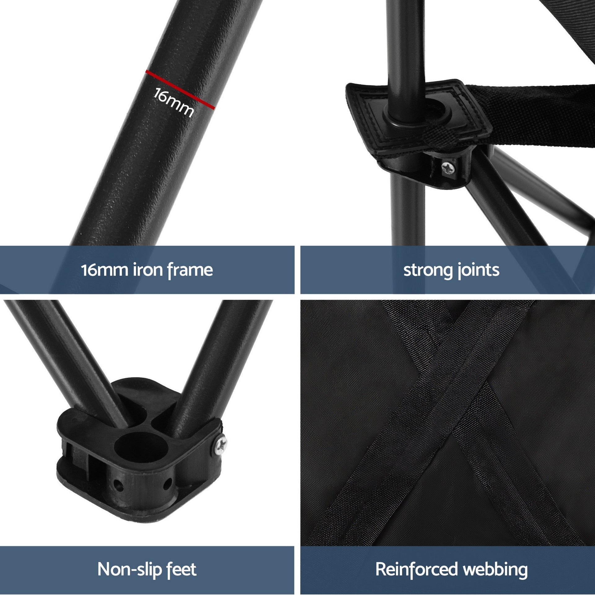 Weisshorn 3pc Camping Table Chair Set Outdoor Folding Aluminium Portable Picnic Awezingly