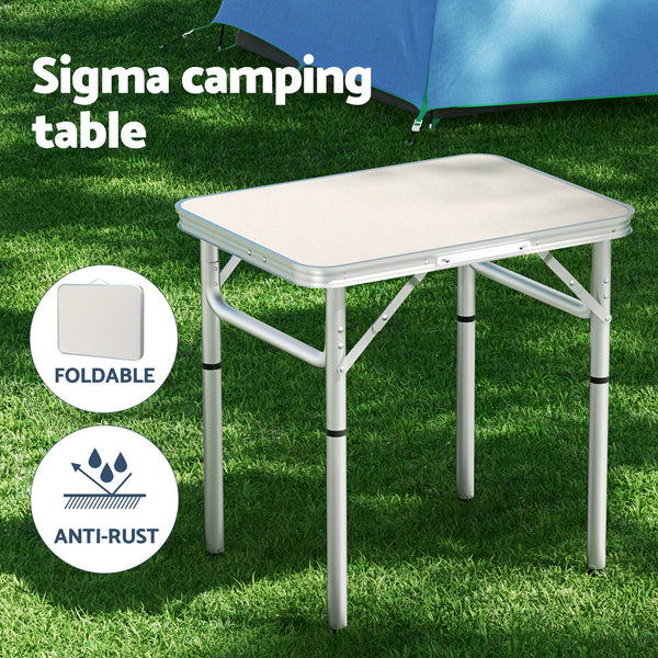 Weisshorn 3pc Camping Table Chair Set Outdoor Folding Aluminium Portable Picnic Awezingly