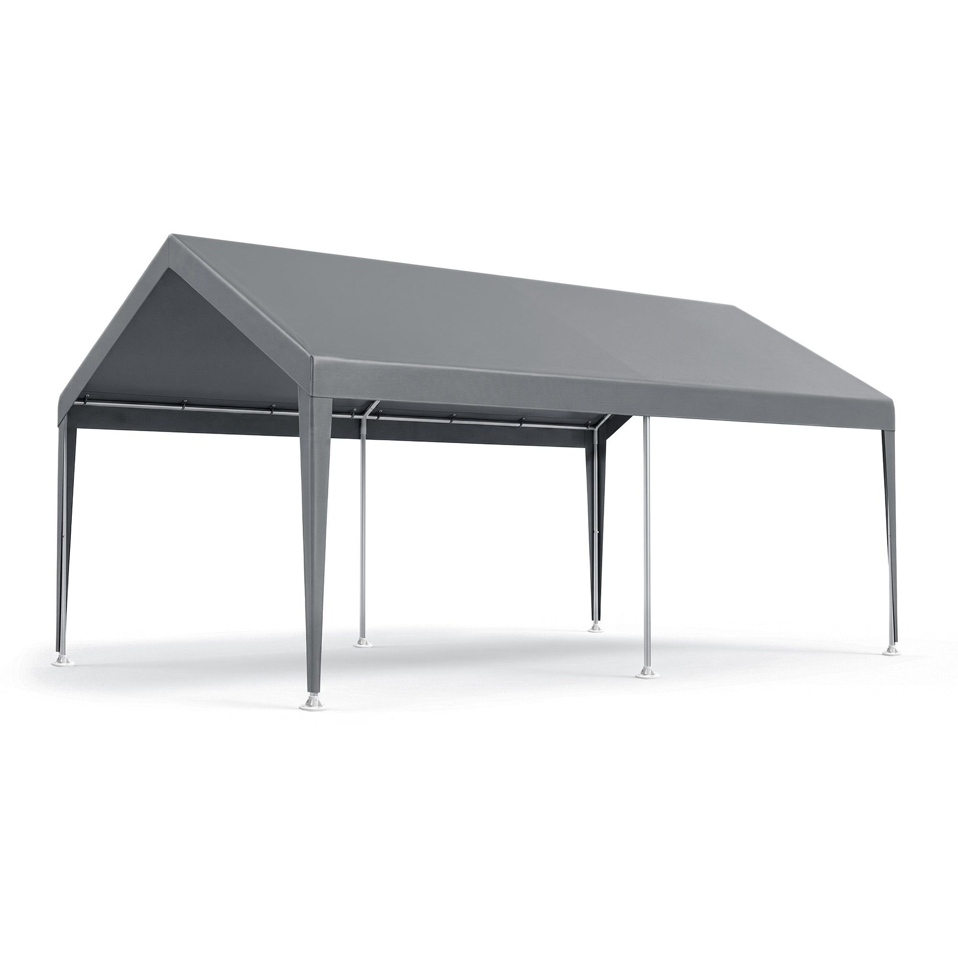 Instahut 3x6m Carports Canopy Tent Portable Garage Outdoor Steel Shelter Grey Awezingly