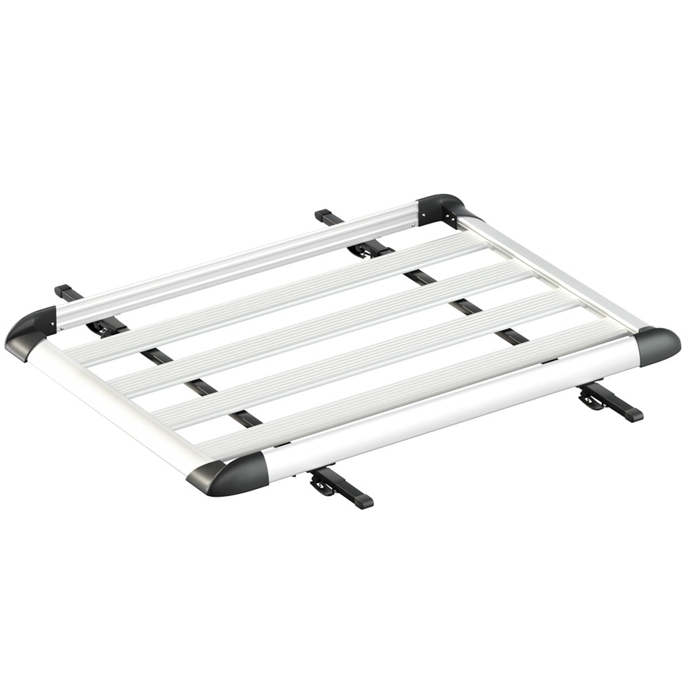 Giantz Universal Car Roof Rack Basket Luggage Vehicle Cargo Carrier 140cm Silver Giantz