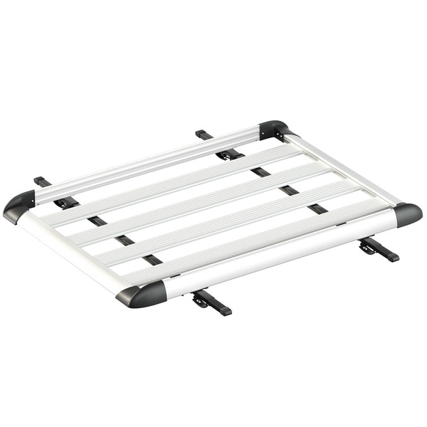Giantz Universal Car Roof Rack Basket Luggage Vehicle Cargo Carrier 140cm Silver Giantz