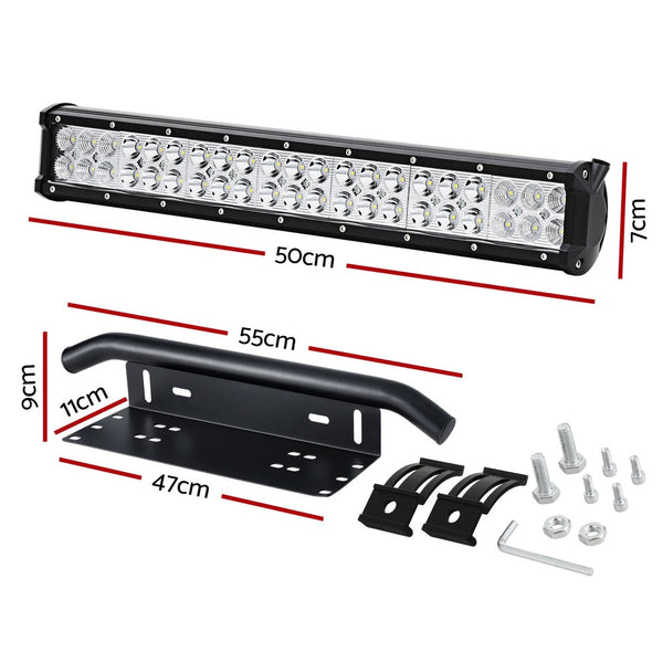 Giantz LED Driving Light 20 Inch Flood Spot Light Bar Driving Lamp Offroad Truck GIANTZ