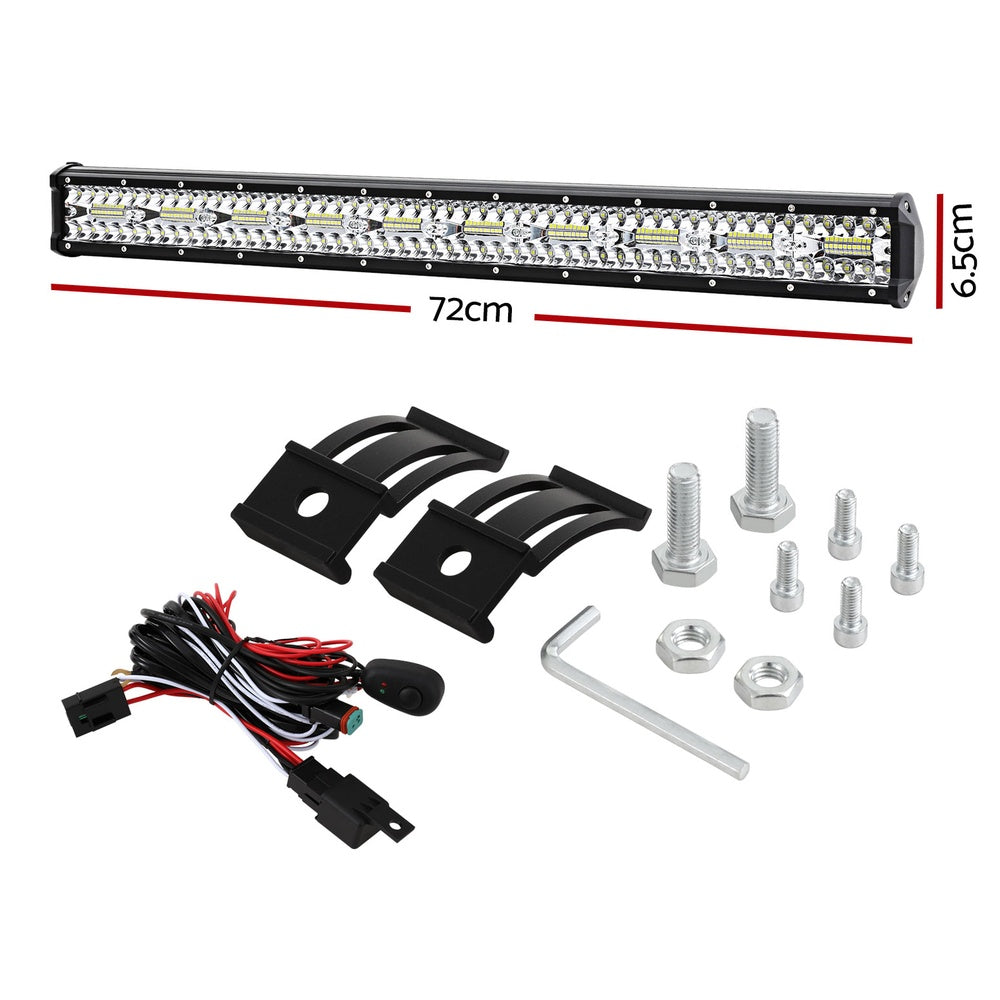 Giantz LED Driving Light 28 Inch Flood Spot Light Bar Driving Lamp Offroad Truck GIANTZ