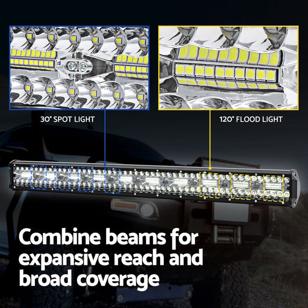 Giantz LED Driving Light 28 Inch Flood Spot Light Bar Driving Lamp Offroad Truck GIANTZ